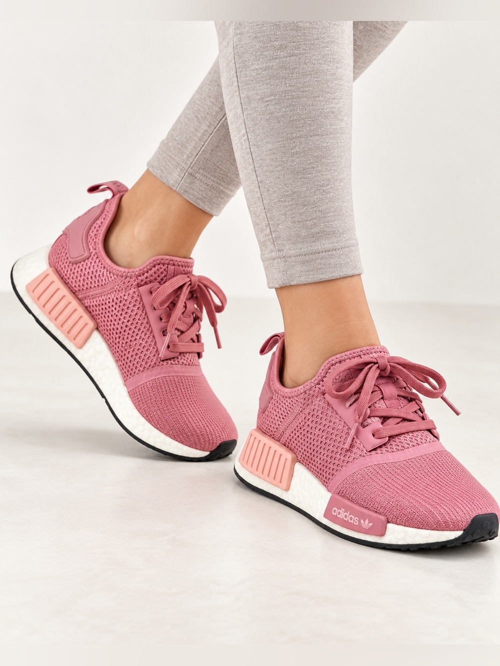Adidas NMD R1 Women's 6.5 Pink Rose Boost Running Sneakers BD80029